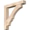 Ekena Millwork Balboa Block Smooth Bracket w/ Offset Brace, Douglas Fir, 7 1/2"W x 46"D x 46"H BKT0806X46X46BOA05SDF - alternate 1